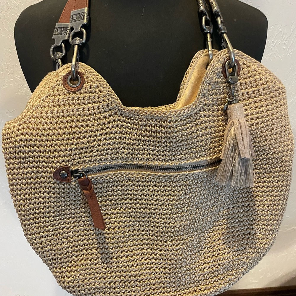 The Sak Indio Crochet Beige  Women Bag - Picture 3 of 9
